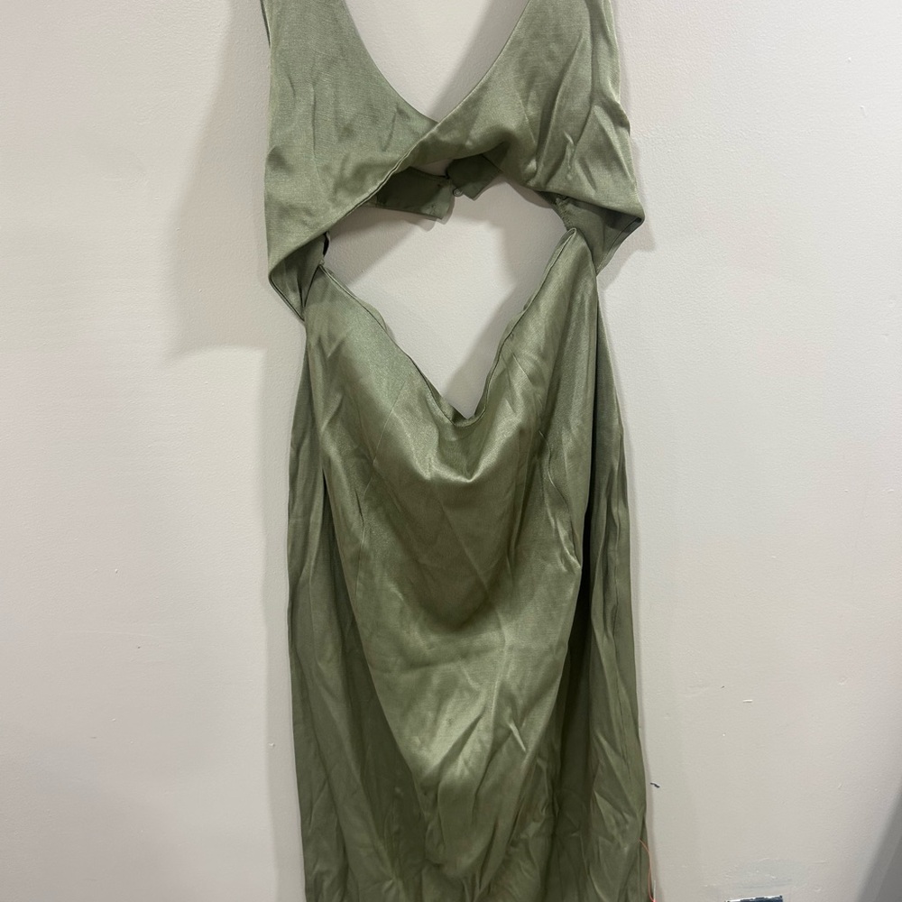 ASOS Design Olive Halter Dress